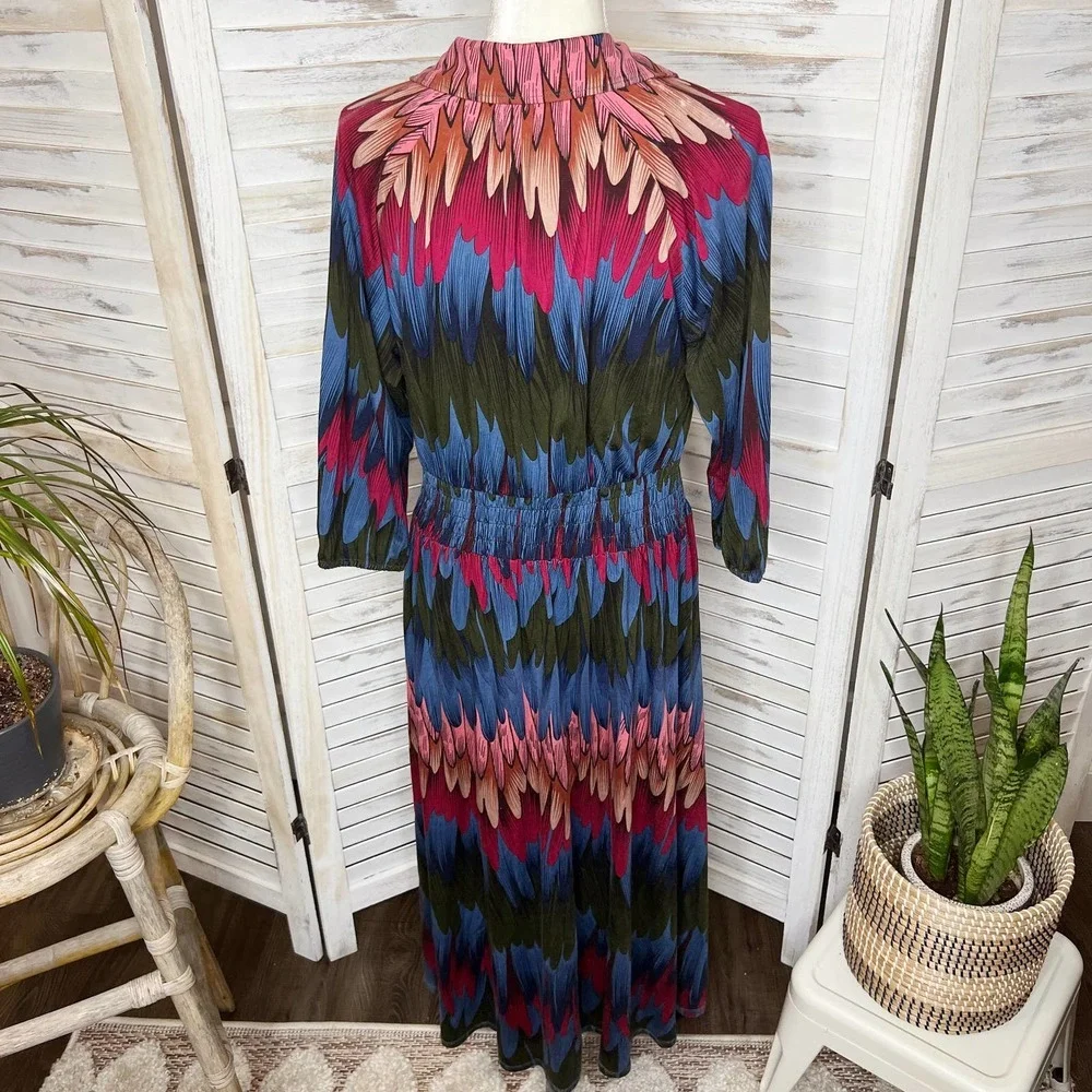 Soft SURROUNDINGS Women's Ancient Isle Shirt Dress Multicolor NEW Medium Petite - Picture 14 of 16